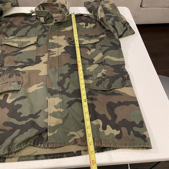 Duck Bay Vintage Jacket Men's Large Green Woodland Adult Hunting - Picture 4 of 5